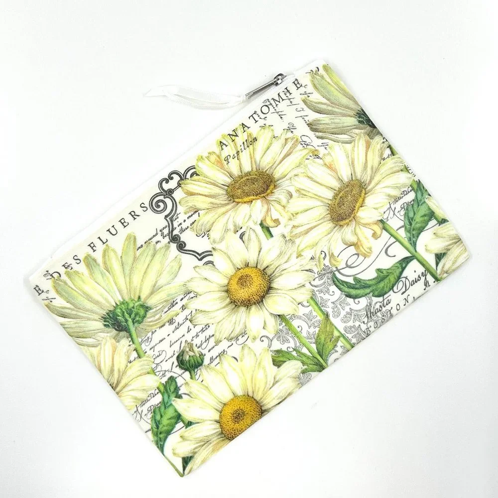 New / Handcrafted - Hand Decorated Cosmetic / Travel Zipper Pouch Bag